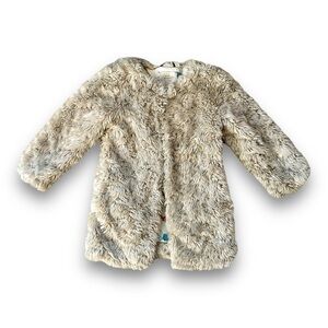 Mini Boden | Girls Faux Fur Coat | Size 6-7
